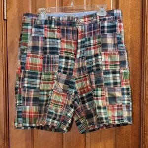 L.L. Bean Men's Plaid Patchwork Shorts